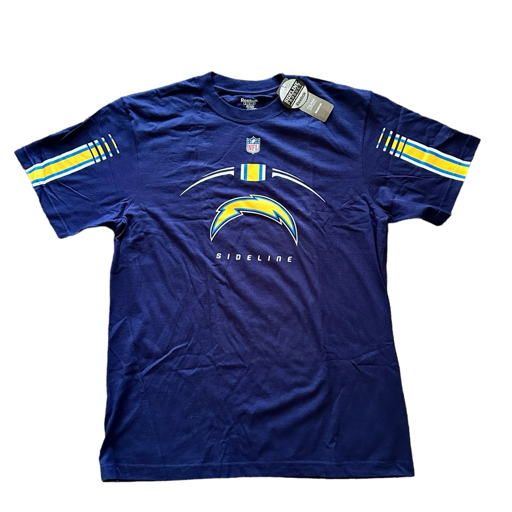 NFL Los Angeles Chargers Football NWT Blue XL Reebok T-shirt